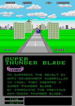 Super Thunder Blade screenshot 3 for Sega Mega Drive